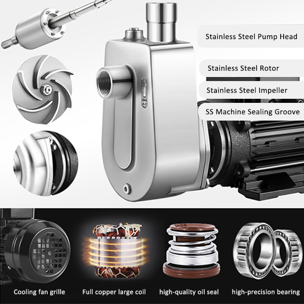 Componentes clave de la bomba de autoinebrimiento