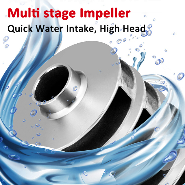 Bomba sumergible con múltiples etapas de tipo QD